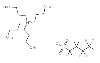 perfluorobutanesulfonic acid tetrabutylammonium salt Structure