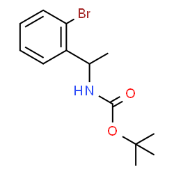(1-(2-溴苯基)乙基)氨基甲酸叔丁酯结构式