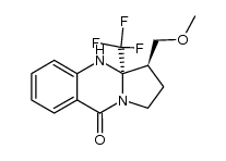 3-methoxymethyl-9-oxo-3a-trifluoromethyl-1,2,3,3a,4,9-hexahydropyrrolo<2,1-b>quinazoline结构式