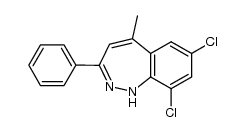 7,9-dichloro-5-methyl-3-phenyl-1H-1,2-benzodiazepine Structure