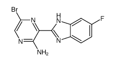 5-BROMO-3-(6-FLUORO-1H-BENZO[D]IMIDAZOL-2-YL)PYRAZIN-2-AMINE Structure