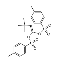 3,3-dimethyl-1,1-bis(tosyloxy)-1-butene Structure