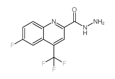 6-氟-4-三氟甲基-喹啉-2-羧酸肼结构式