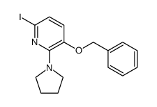 3-(benzyloxy)-6-iodo-2-(pyrrolidin-1-yl)pyridine Structure