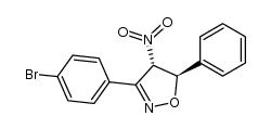 (4S,5R)-3-(4-bromophenyl)-4-nitro-5-phenyl-4,5-dihydroisoxazole Structure