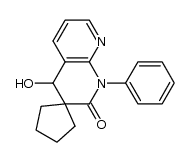 1',4'-Dihydro-4'-hydroxy-1'-phenyl-spiro[cyclopentane-1,3'-(2'H)[1,8]-naphthyridin]-2'-one Structure