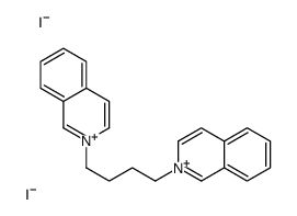 2-(4-isoquinolin-2-ium-2-ylbutyl)isoquinolin-2-ium,diiodide结构式