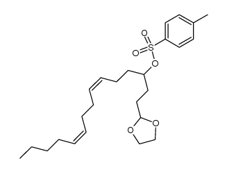 1,1-ethylenedioxy-4-O-tosyloxy-7Z,11Z-hexadecadiene Structure