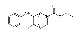 (1S,4S)-5-Chloro-6-phenylselanyl-2-aza-bicyclo[2.2.2]octane-2-carboxylic acid ethyl ester结构式