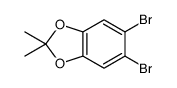 5,6-dibromo-2,2-dimethyl-1,3-benzodioxole结构式