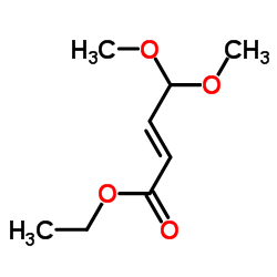 Ethyl (2E)-4,4-dimethoxy-2-butenoate Structure