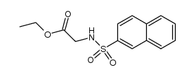 ethyl N-(β-naphthylsulfonyl)-glycinate Structure