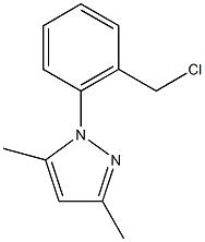 1-[2-(chloromethyl)phenyl]-3,5-dimethyl-1H-pyrazole结构式