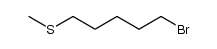 1-bromo-5-methylthiopentane Structure