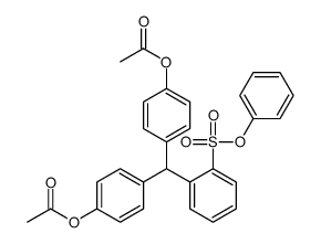 [4-[(4-acetyloxyphenyl)-(2-phenoxysulfonylphenyl)methyl]phenyl] acetate Structure