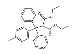 (4-methyl-trityl)-malonic acid diethyl ester Structure