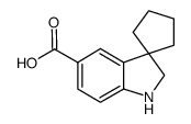 Spiro[cyclopentane-1,3'-indoline]-5'-carboxylicacid hydrochloride Structure