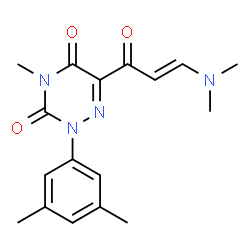 6-[3-(DIMETHYLAMINO)ACRYLOYL]-2-(3,5-DIMETHYLPHENYL)-4-METHYL-1,2,4-TRIAZINE-3,5(2H,4H)-DIONE结构式
