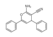 2-amino-4,6-diphenyl-4H-pyran-3-carbonitrile结构式