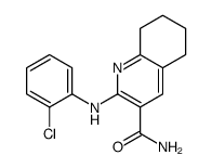 2-(2-chloroanilino)-5,6,7,8-tetrahydroquinoline-3-carboxamide Structure