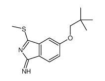 5-(2,2-dimethylpropoxy)-3-methylsulfanylisoindol-1-imine结构式