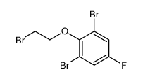 1,3-Dibromo-2-(2-bromoethoxy)-5-fluorobenzene结构式