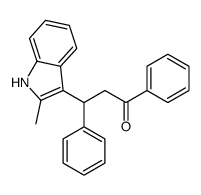 3-(2-methyl-1H-indol-3-yl)-1,3-diphenylpropan-1-one Structure
