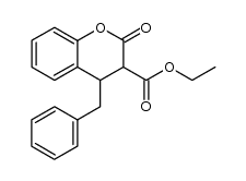 4-benzyl-3-ethoxycarboxy-2-chromanone Structure