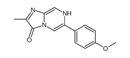 2-methyl-6-(4-methoxyphenyl)-3,7-dihydroimidazo(1,2-alpha)pyrazin-3-one结构式