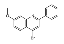 4-bromo-7-methoxy-2-phenylquinoline结构式