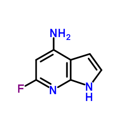 6-Fluoro-1H-pyrrolo[2,3-b]pyridin-4-amine结构式