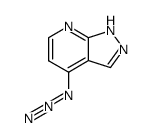 4-Azido-1H-pyrazolo(3,4-b)pyridine结构式