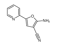 2-amino-5-pyridin-2-ylfuran-3-carbonitrile Structure