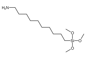 10-trimethoxysilyldecan-1-amine结构式