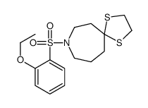 9-(2-ethoxyphenyl)sulfonyl-1,4-dithia-9-azaspiro[4.6]undecane结构式