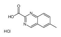 6-Methylquinazoline-2-carboxylic acid hydrochloride Structure