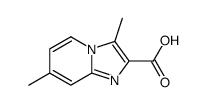 3,7-dimethylimidazo[1,2-a]pyridine-2-carboxylic acid结构式