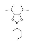 2-pent-3-en-2-yl-4,5-di(propan-2-yl)-1,3,2-dioxaborolane结构式