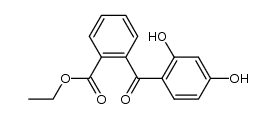 2-(2,4-dihydroxy-benzoyl)-benzoic acid ethyl ester结构式