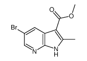 METHYL5-BROMO-2-METHYL-7-AZAINDOLE-3-CARBOXYLATE Structure