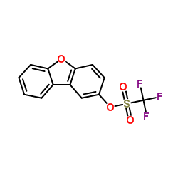 dibenzofuran-2-yl trifluoromethanesulfonate Structure