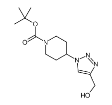 4-(4-(羟基甲基)-1H-1,2,3-噻唑-1-基)哌啶-1-羧酸叔丁酯结构式