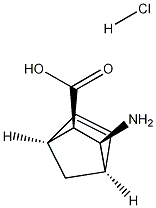 (1S,2R,3S,4R)-3-aminobicyclo[2.2.1]hept-5-ene-2-carboxylic acid hydrochloride structure