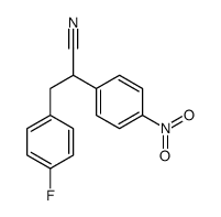 3-(4-fluorophenyl)-2-(4-nitrophenyl)propanenitrile structure