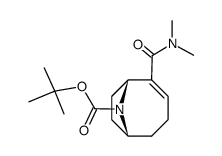 (1R,6R)-2-Dimethylcarbamoyl-9-aza-bicyclo[4.2.1]non-2-ene-9-carboxylic acid tert-butyl ester Structure