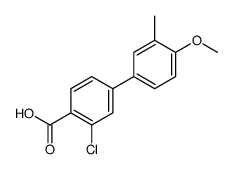 2-chloro-4-(4-methoxy-3-methylphenyl)benzoic acid Structure