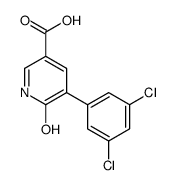 5-(3,5-dichlorophenyl)-6-oxo-1H-pyridine-3-carboxylic acid结构式