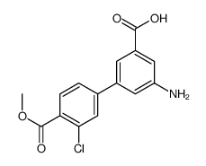3-amino-5-(3-chloro-4-methoxycarbonylphenyl)benzoic acid结构式