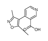 4-(3,5-dimethyl-1,2-oxazol-4-yl)pyridine-3-carboxylic acid结构式