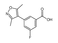 3-(3,5-dimethyl-1,2-oxazol-4-yl)-5-fluorobenzoic acid Structure